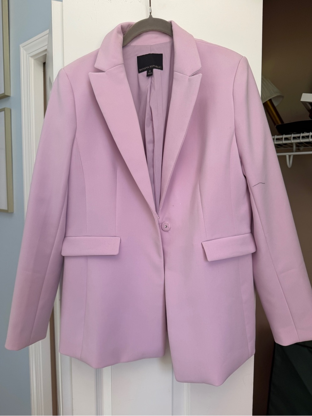 Banana Republic Pastel Lavender Blazer